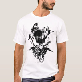 Origineel kunstwerk #3 Zwart en wit T-shirt
