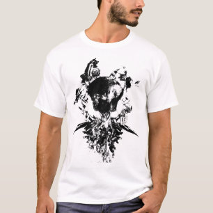 Origineel kunstwerk #3 Zwart en wit T-shirt