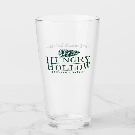 Origineel Logo groen pint glas (Voorkant)