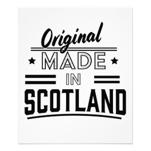 Origineel Made in Scotland retro logo Foto Afdruk