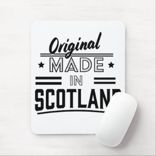 Origineel Made in Scotland retro logo foto afdruk Muismat