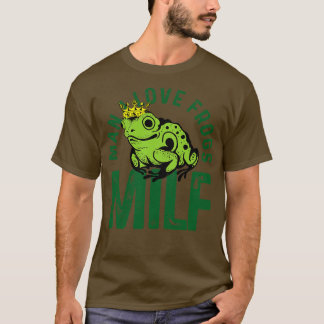 Origineel MILF Man ik hou van kikkers T-shirt
