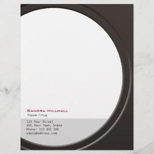 Origineel Modern Metallic elke Tekst en Kleur Briefhoofd Ontwerp
