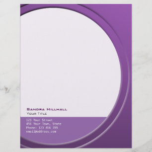 Origineel Modern Metallic elke Tekst en Kleur Gepersonaliseerd Briefhoofd