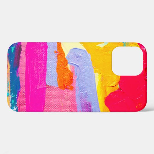 Origineel olieverfschilderij: Kleurrijk Abstract Case-Mate iPhone Case (Achterkant (horizontaal))
