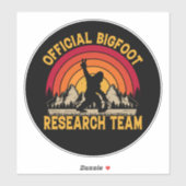 Origineel onderzoeksteam van Bigfoot Sticker (Vel)