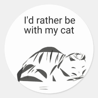 Origineel ontwerp kattenliefde sticker