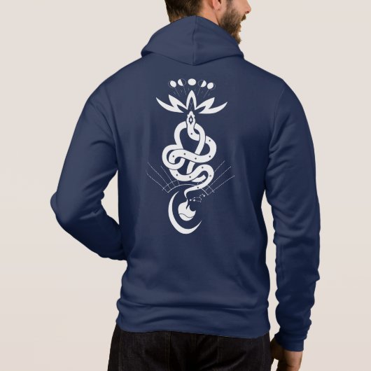 Origineel ontwerp voor 2025 Slangendruk, Leeuw Hoodie (Achterkant)