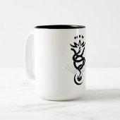 Origineel ontwerp voor 2025 Slangendruk, Stier Tweekleurige Koffiemok (Voorkant links)