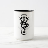 Origineel ontwerp voor 2025 Slangendruk, Stier Tweekleurige Koffiemok (Center)