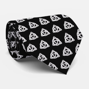 Origineel patroon Celtic Triquetra Knot Silver Pic Stropdas
