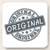 Origineel - rubberen stempel bier onderzetter (Voorkant)