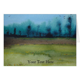 Origineel schilderij van Mystic Woodland Landschap