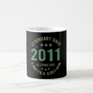 Origineel Sinds 2011 Vintage Legende Verjaardagsca Koffiemok