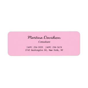 Origineel uniek roze Creatief Handschrift Etiket