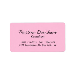 Origineel uniek roze Creatief Handschrift Etiket