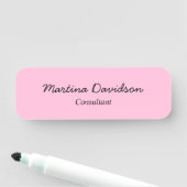 Origineel uniek roze Creatief Handschrift Naamplaatje (In situ)