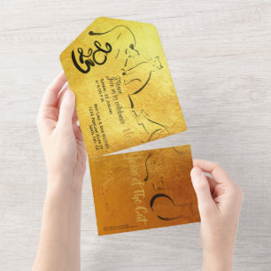 Origineel Vietnamese schilderij 2023 Inv All In One Uitnodiging