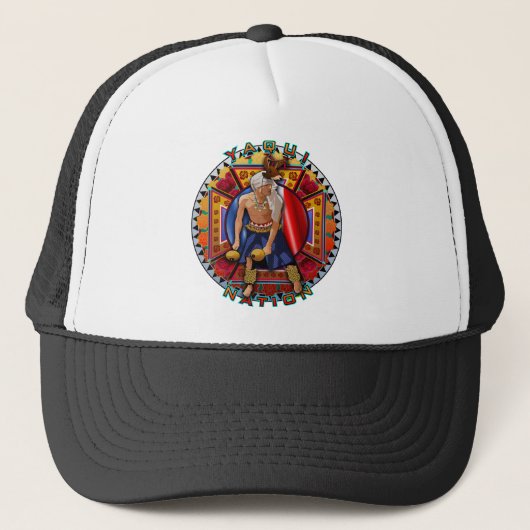 Origineel Yaqui Deer Dancer-ontwerp Trucker Pet (Voorkant)