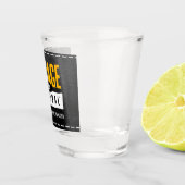  origineel zwart lederen geboortejaar shot glas (Rechts)