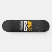  origineel zwart lederen geboortejaar skateboard (Horizontaal)