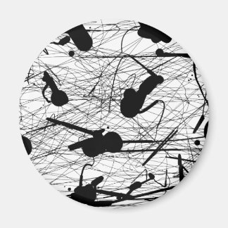 Origineel zwart plakbord magneet