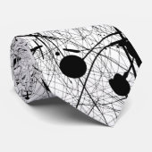 Origineel zwart plakbord stropdas (Opgerold)