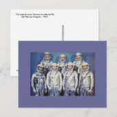 Originele 7 kwikastronauten briefkaart (Voorkant / Achterkant)