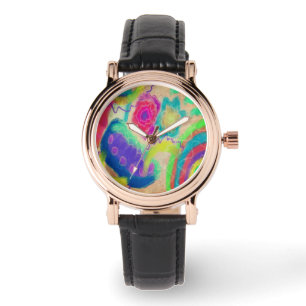 Originele Abstracte Draagbare Kunst Horloge