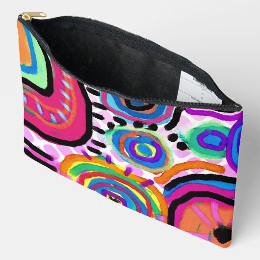 Originele Abstracte kunst Accessoires pouch Etui (Open)