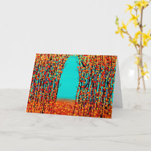 originele abstracte kunst Herfst Kleur Kaart