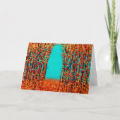 originele abstracte kunst Herfst Kleur Kaart (Voorkant)