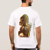 "Originele Afrikaanse koningin" T-shirt (Achterkant)