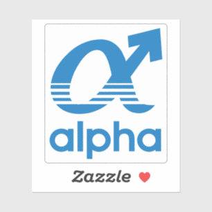 Originele alfaan sticker