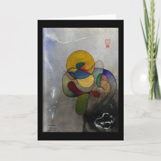 Originele Art Kaart "Het cadeau" (Voorkant)