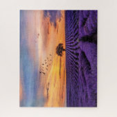 Originele Art Lone Tree Peaceful Scenery Legpuzzel (Verticaal)