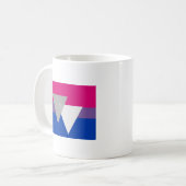 ORIGINELE BISEKSUELE VLAG MET SYMBOOL KOFFIEMOK (Voorkant links)