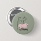 Originele Button voor het tekenen van varkens en b (Voorkant /achterkant)