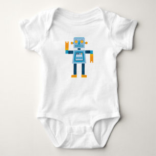 Originele Cartoon blauwe robot Romper