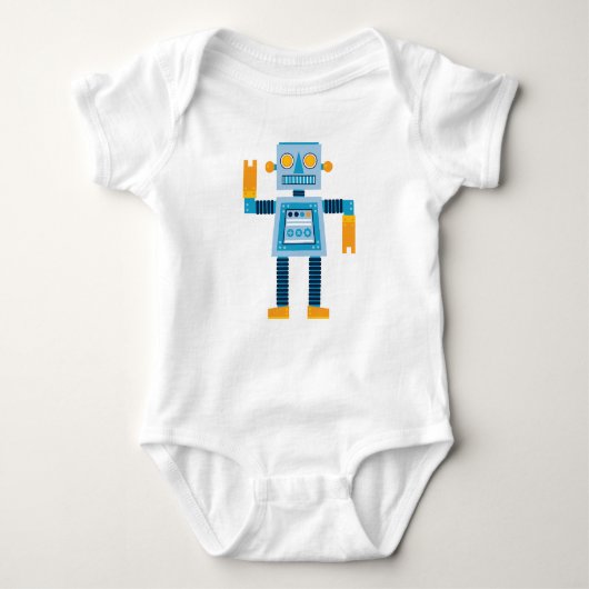 Originele Cartoon blauwe robot Romper (Voorkant)