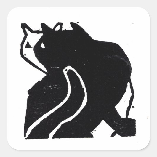 Originele Cat Art Stickers Gift Closure (Voorkant)