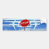 Originele chemtrails bumpersticker (Voorkant)