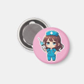 Originele Chibi Nurse 2.0 - Precisiezorg Magneet (Voorkant / Achterkant)