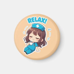 Originele Chibi Nurse 3.0 - Ontspannen Magneet
