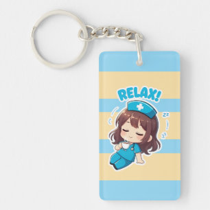 Originele Chibi Nurse 3.0 - Ontspannen Sleutelhanger