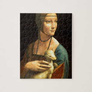 Originele Da vinci's verfdame met een Ermine Legpuzzel
