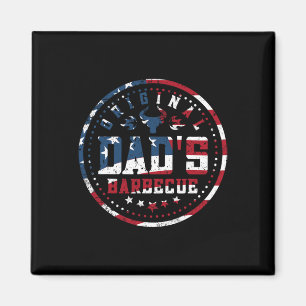 Originele Dads BBQ Dads Byckyard Grilling America Magneet