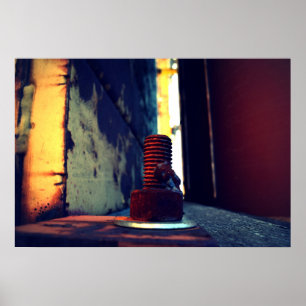 Originele digitale foto — industrieel abstract poster