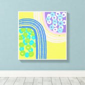 Originele Eenvoudige Kunst Gele Prints (Insitu (Houten vloer))