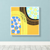 Originele eenvoudige kunst Oranje Prints (Insitu (Houten vloer))